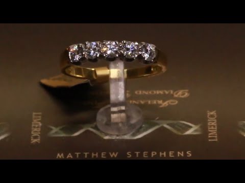 #54354 | T0.62ct | Five Stone Round Brilliant Diamond Eternity Ring | Set in 18ct Yellow Gold