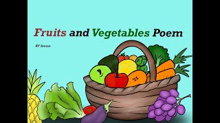 Fruits and Vegetables poem | cute kids poems | fruits and vegetables song | children videos |
