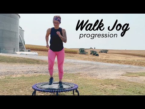 Walk to Jog 15 Minute Beginner Rebounder Workout | Low Impact Trampoline Exercise thumbnail