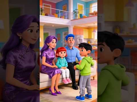 semir rambut warna-warni! #shorts #animasi #kartun