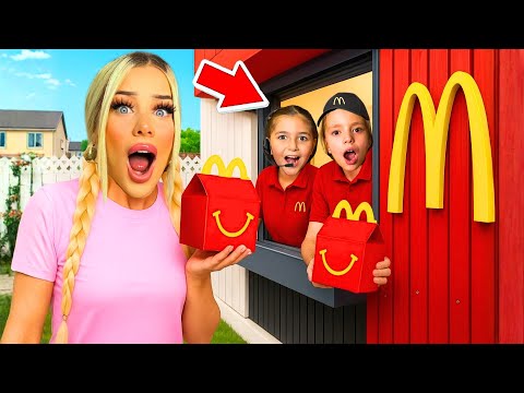 KLEINE MÄDCHEN öffnen eigenen McDonald’s 😳🍟