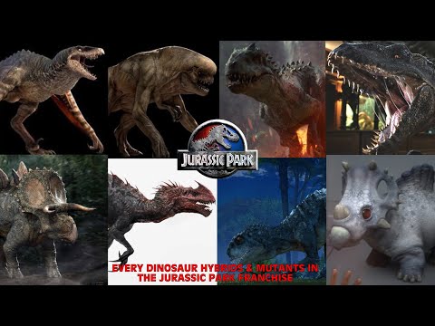 Every Dinosaur Hybrids & Mutants In The Jurassic Park Franchise