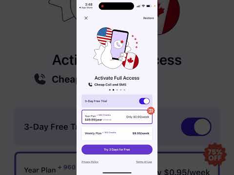 Talk Now! App - Text App Number Call - tutorial