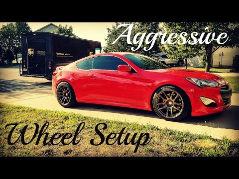 Genesis Coupe - Aggressive Wheel Setup //Install//ESR-SR08