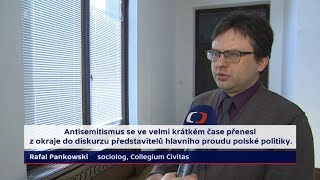 Rafał Pankowski o antysemickich wypowiedziach polityków (audycja w jęz. pol. i czeskim), 12.04.2018. 