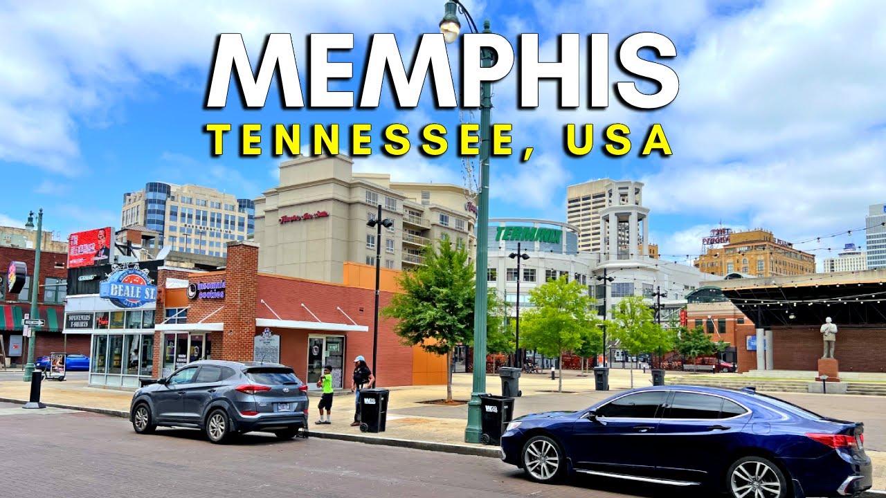 Immersive street-level walking tour through Memphis, TN, United States, showcasing authentic urban landscapes, local architecture, and the vibrant atmosphere of the city's neighborhoods