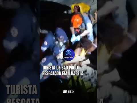 Turista de São Paulo resgatada em Ilhabela