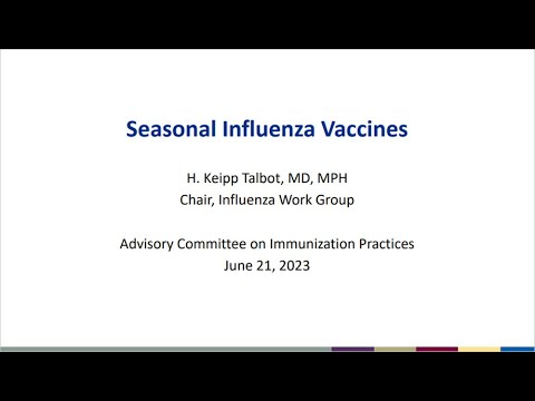 June 2023 ACIP Meeting - Influenza Vaccines