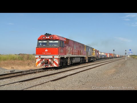 NR18 Leading 5AM5 Intermodal Container Freight Train (2/12/2022) - PoathTV Australian Railways