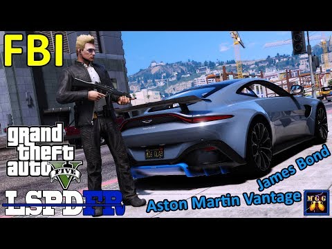 Undercover FBI Patrol in James Bond's Aston Martin Vantage  GTA 5 LSPDFR Episode 415