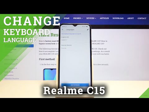 How to Change Keyboard Language in REALME C15 – Find Keyboard Dictionaries