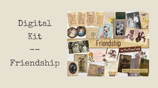 Friendship - Digital Journal Kit Flip Through
