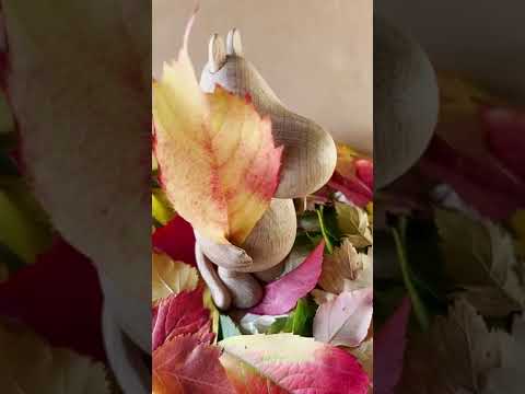 Moomintroll in 4 seasons 🤎 #moomin #shorts