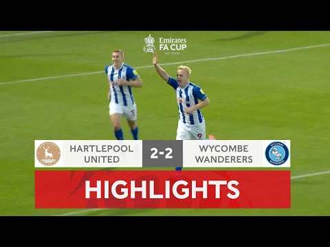 All Square at Victoria Park | Hartlepool United 2-2 Wycombe Wanderers | Emirates FA Cup 2021-22