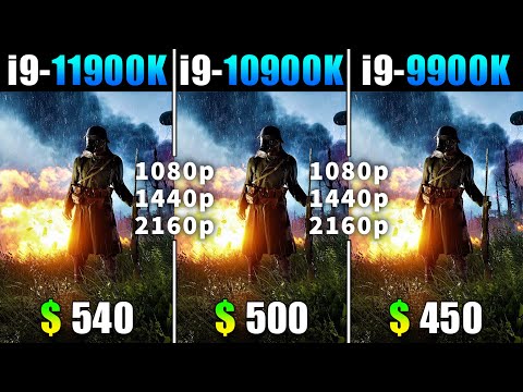 Core i9 11900K vs Core i9 10900K vs Core i9 9900K | PC Gaming Test
