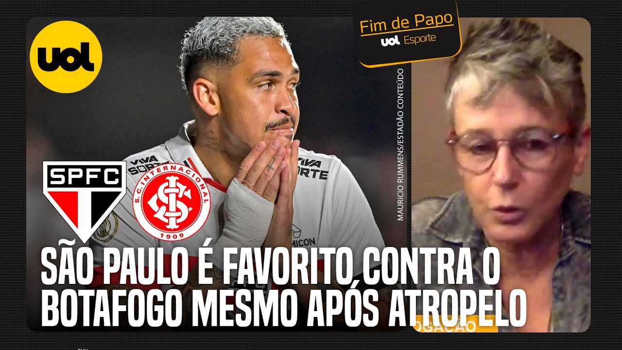 SÃO PAULO: 'DERROTA PARA O INTER NÃO IMPACTA PARA DECISÃO CONTRA BOTAFOGO', DIZ MILLY