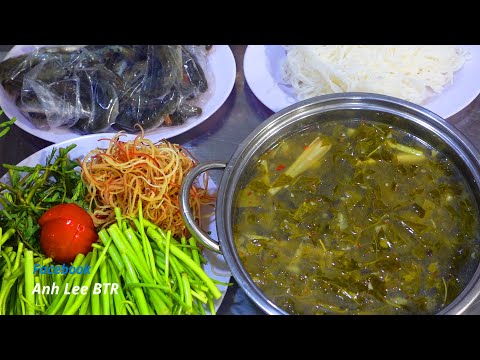 Anh Lee BTR | Cách làm LẨU CÁ KÈO LÁ GIANG CHUA đậm vị, cách bỏ CÁ KÈO vào nồi lẩu không bị văng