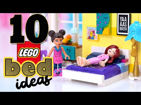 How to build LEGO beds 🛏 10 different designs | DIY tutorial