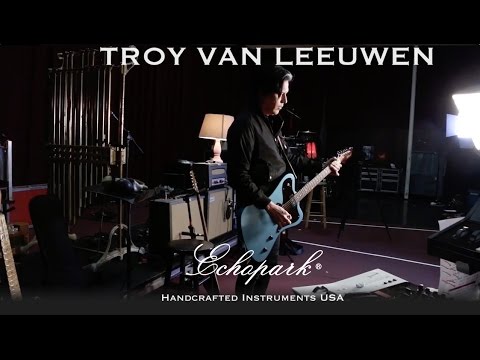 Troy Van Leeuwen and Echopark Guitars. F2 fuzz and V-23 amp