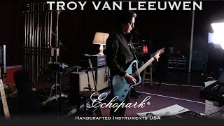 Troy Van Leeuwen and Echopark Guitars. F2 fuzz and V-23 amp