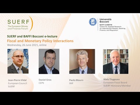 SUERF Baffi Bocconi  - Fiscal Monetary Interactions - Vidal Gros Mauro Thygesen - 20210526