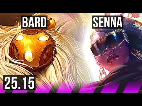 BARD & Jinx vs SENNA & Jhin (SUP) | KR Master | 25.15
