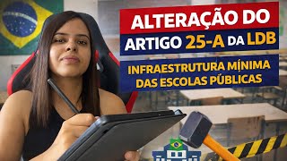 Alteração na LDB 2026: Condições mínimas das escolas públicas – Lei nº 15.360