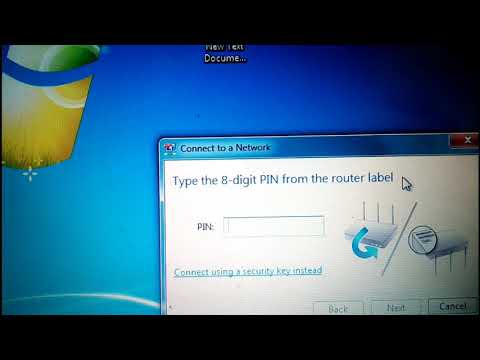 How to fix Connect using a security key instead l Type the 8-digit PIN from the router label