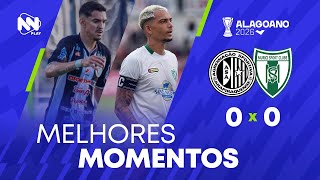 Melhores momentos - ASA 0 x 0 Murici - Campeonato Alagoano 2026 - 10/01/2026