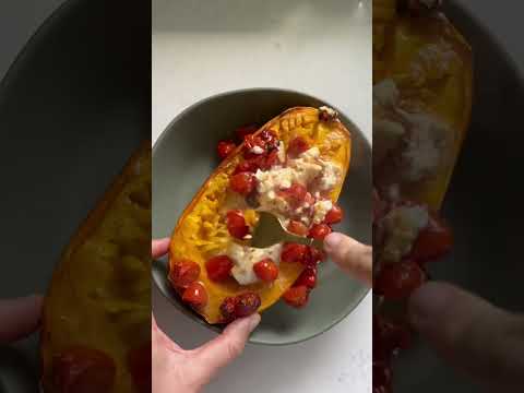 Baked feta pasta but with spaghetti squash!