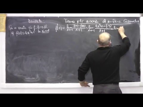 Lectia 884 - Derivata functiei intr-un punct = limita raportului incrementar Simulare 2015 Clasa 11
