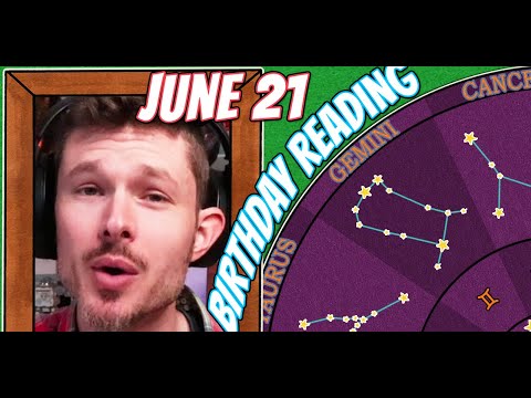 'Secret Language of Birthdays' June 21 Birthday Reading 🎉