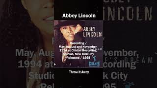 Abbey Lincoln - Throw It Away_(1994) A Turtle&#39;s Dream