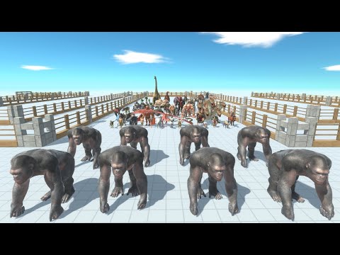 How Many NEW GORO THE GIANT Can The Army Fight? Animal Revolt Battle Simulator
