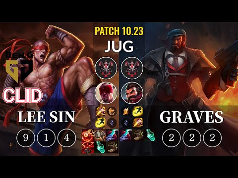 GEN Clid Lee Sin vs Graves Jungle - KR Patch 10.23
