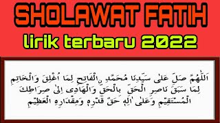 Download lagu 🟣sholawat Fatih || lirik terbaru 2022 || pujian setelah azhan ||. mp3