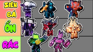 UNIT TITAN NÀO BÁ ĐẠO NHẤT?? TIER LIST TOÀN BỘ CÁC UNIT THUỘC HỆ TITAN TRONG TOILET TOWER DEFENSE