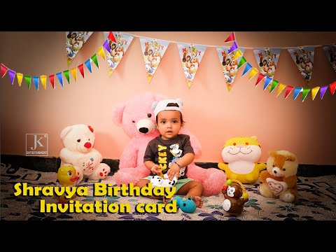 Shravya Birthday//invitation card//25 june 2022// baby birthday