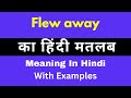 Flew Away Meaning in Hindi/Flew Away का अर्थ या मतलब क्या होता है