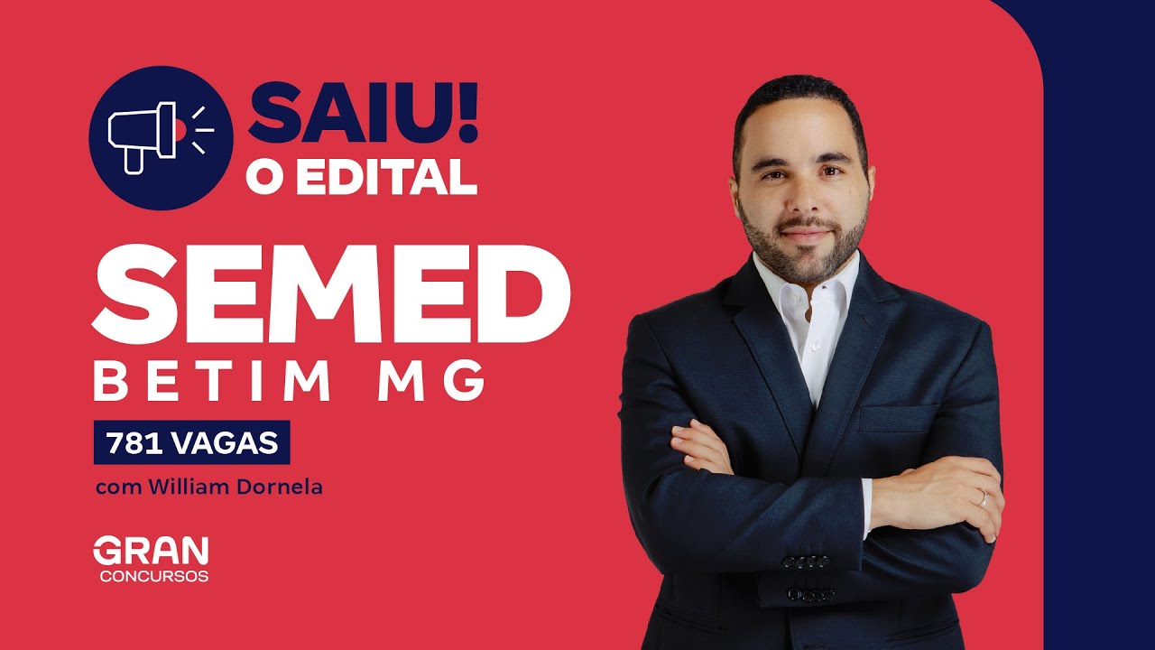 Concurso SEMED Betim MG | Saiu o Edital com 781 Vagas!