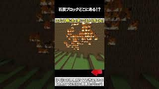【マイクラ】石炭ブロックどこにあある！？ #マイクラ #マインクラフト #逃走中  #shorts