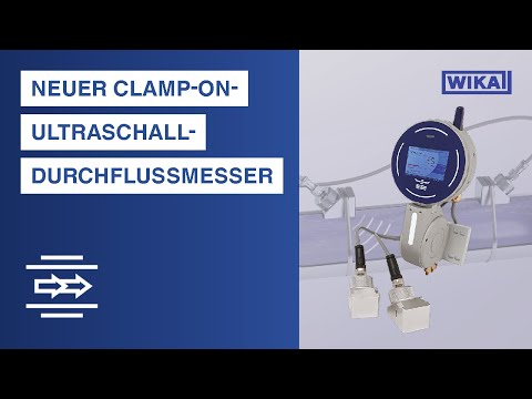 WIKA ClampSonic™4 Clamp-on-Ultraschall-Durchflussmesser: Genaue, nicht invasive Durchflussmessung