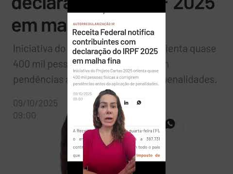 ?URGENTE::: Receita Federal notifica contribuintes - IRPF 2025