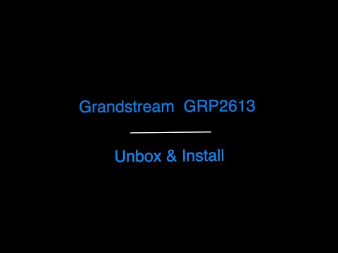 Grandstream GRP 2613 HD video