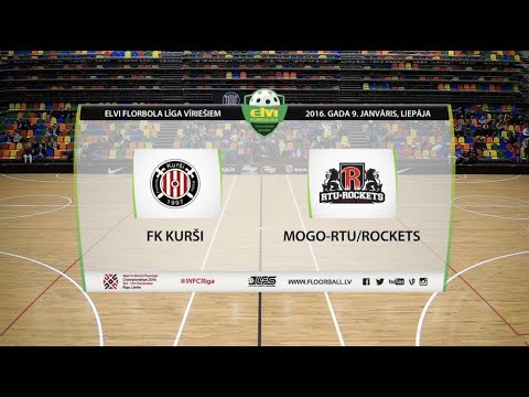 ELVI florbola līga: FK Kurši - Mogo-RTU/Rockets (9.01.2016)