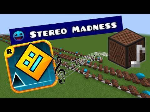 Minecraft: Geometry Dash - Stereo Madness with Note Blocks