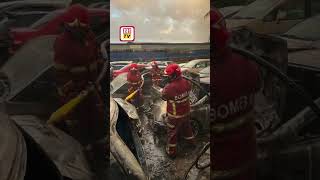 Download lagu 12 kereta luar bengkel Jalan Gambang terbakar, 7 musnah 100 peratus mp3