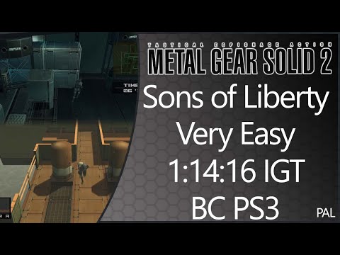 MGS2: Sons of Liberty | BC PS3 | PAL | Very Easy | Any% | 1:14:16 IGT