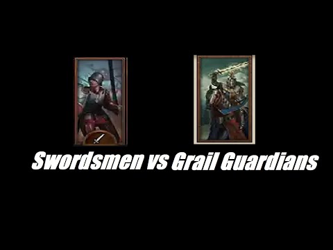 Swordsmen vs Grail Guardians