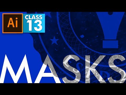 Adobe Illustrator Types of Masks Class 13 Urdu Hindi
